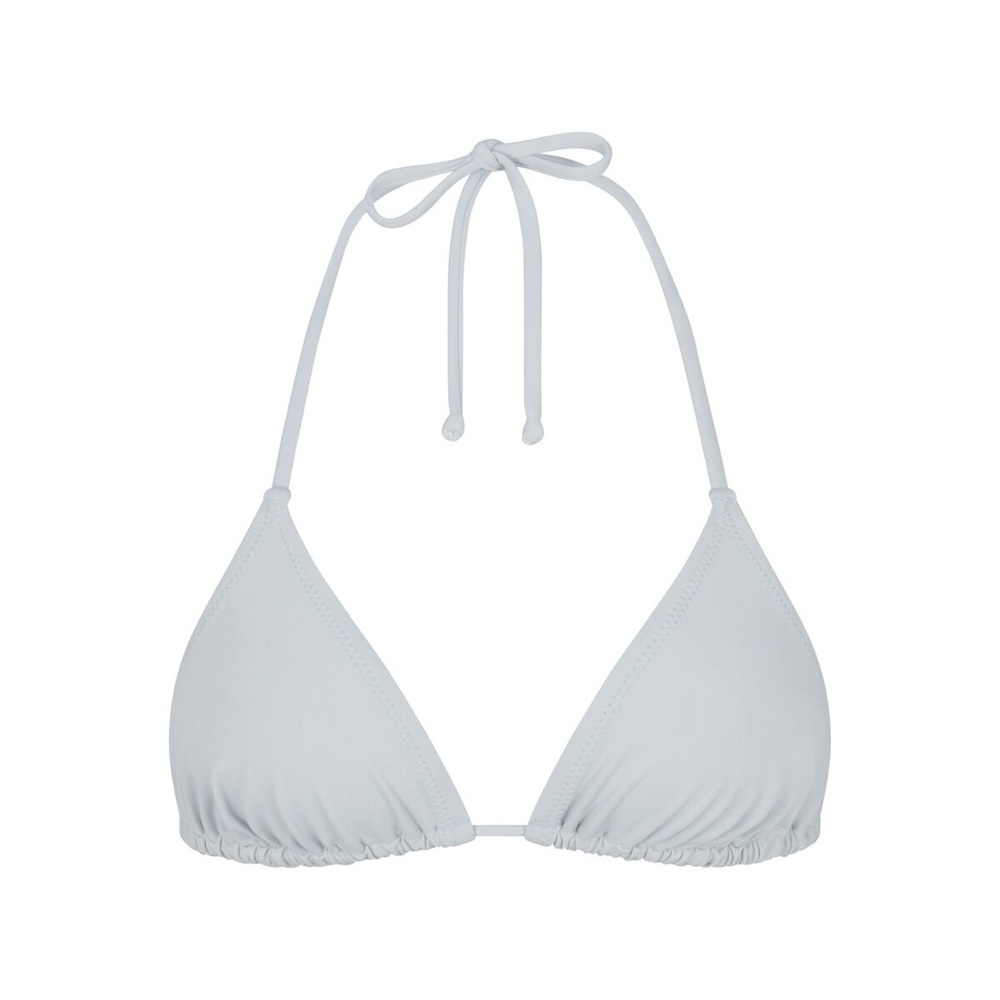 Skims Swim Triangle Top - Faded Denim Wash